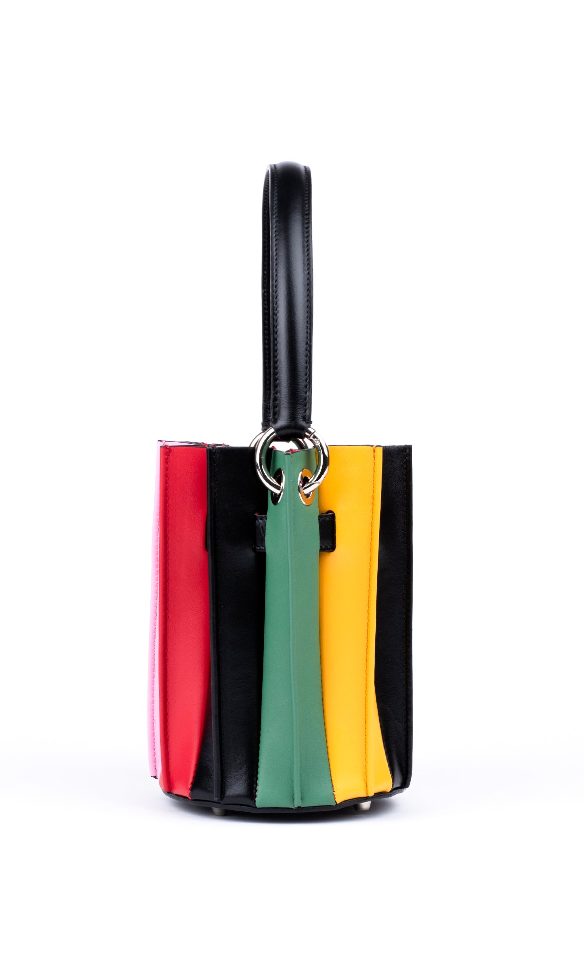 Plissé Bucket Bag – Rainbow
