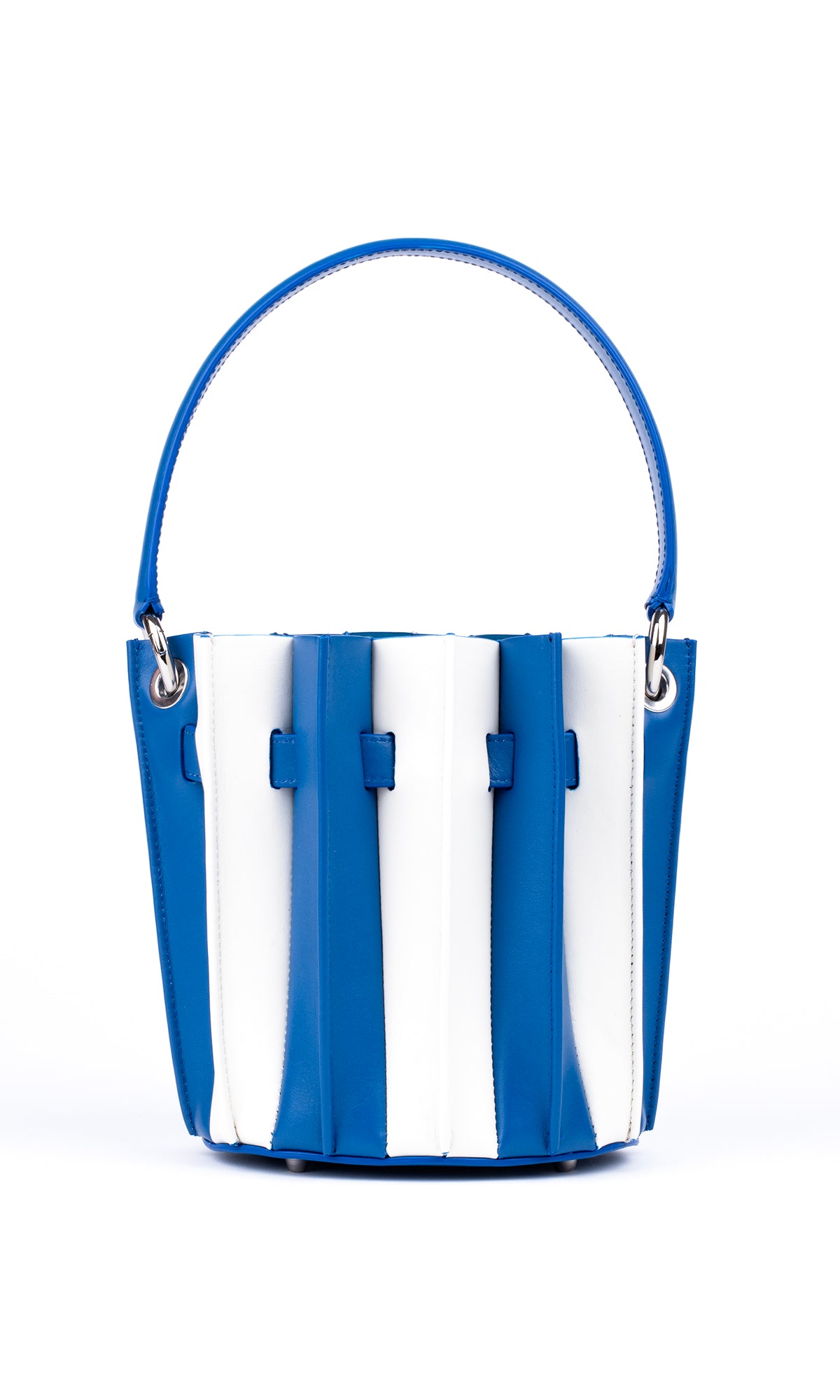 Plissé Bucket Bag – Blu Mediterraneo