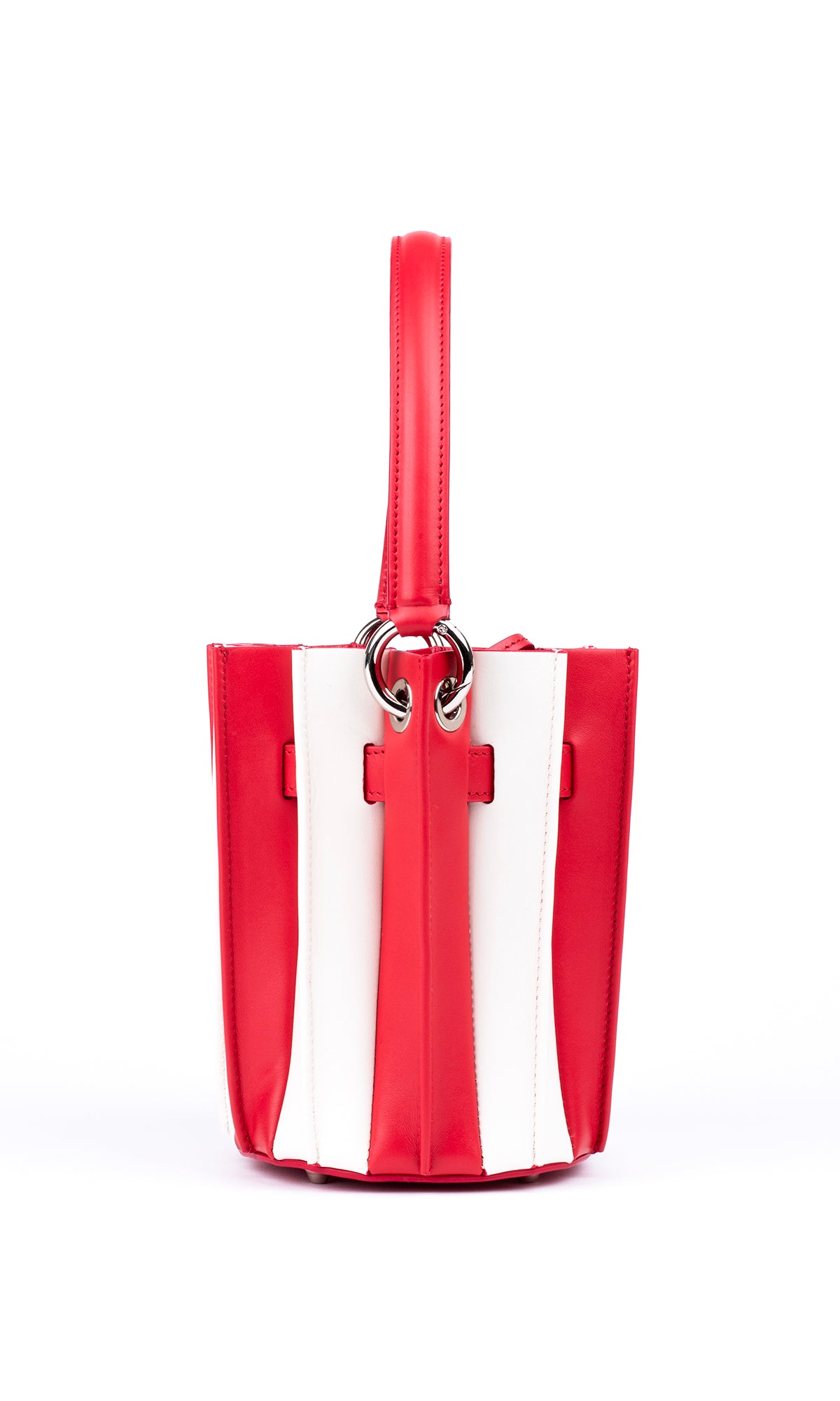 Plissé Bucket Bag – Red Mediterraneo
