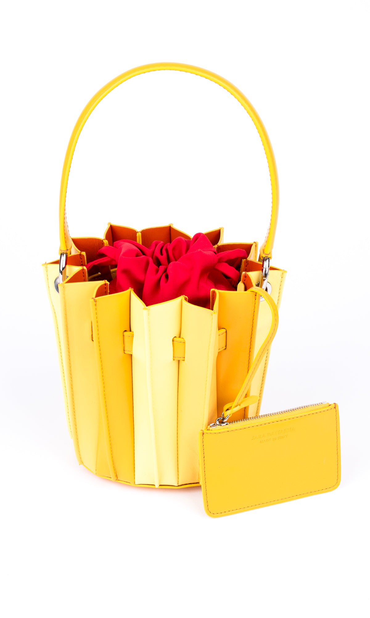 Plissé Bucket Bag – Sun