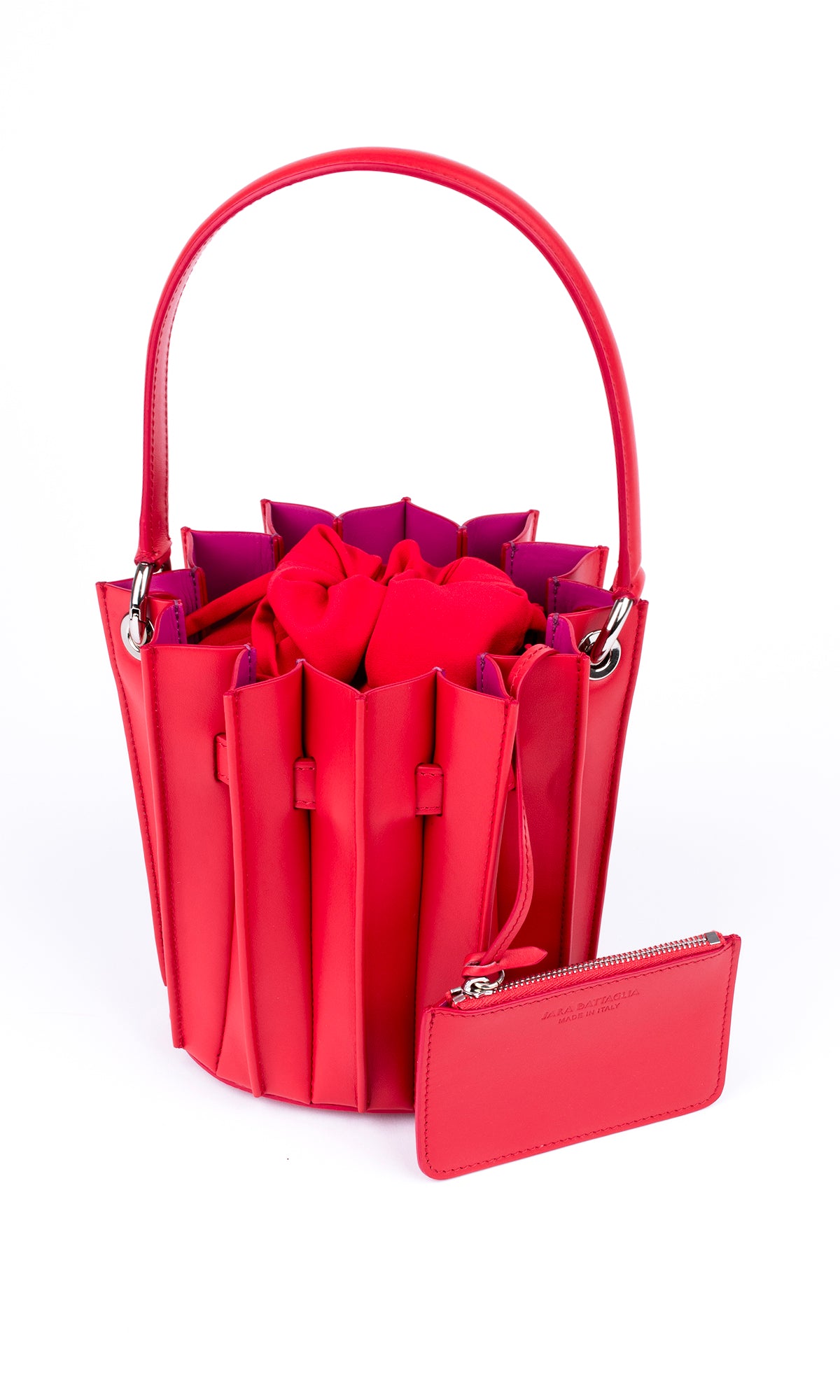 Plissé Bucket Bag – Red Sisterhood