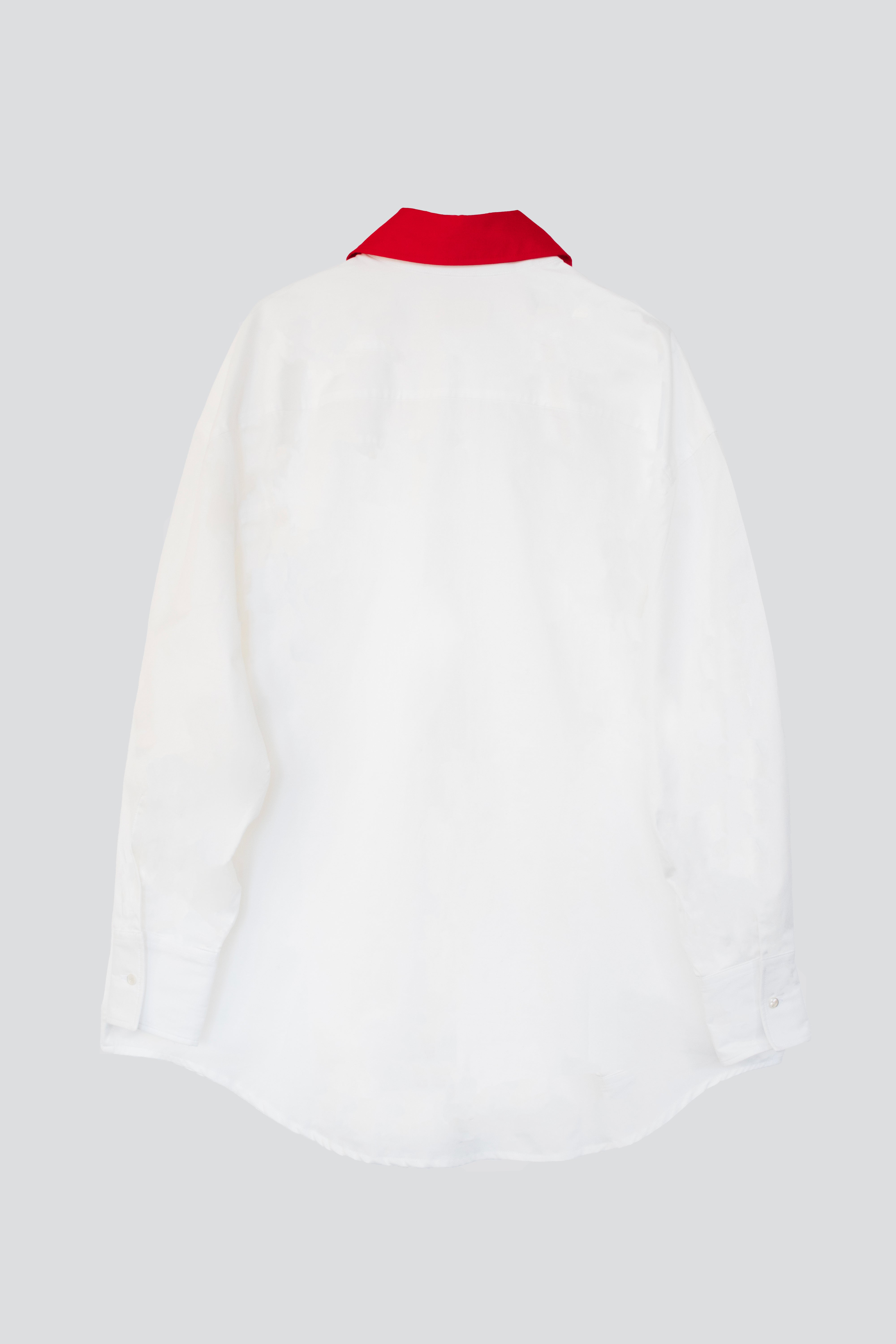 Red Collar Shirt