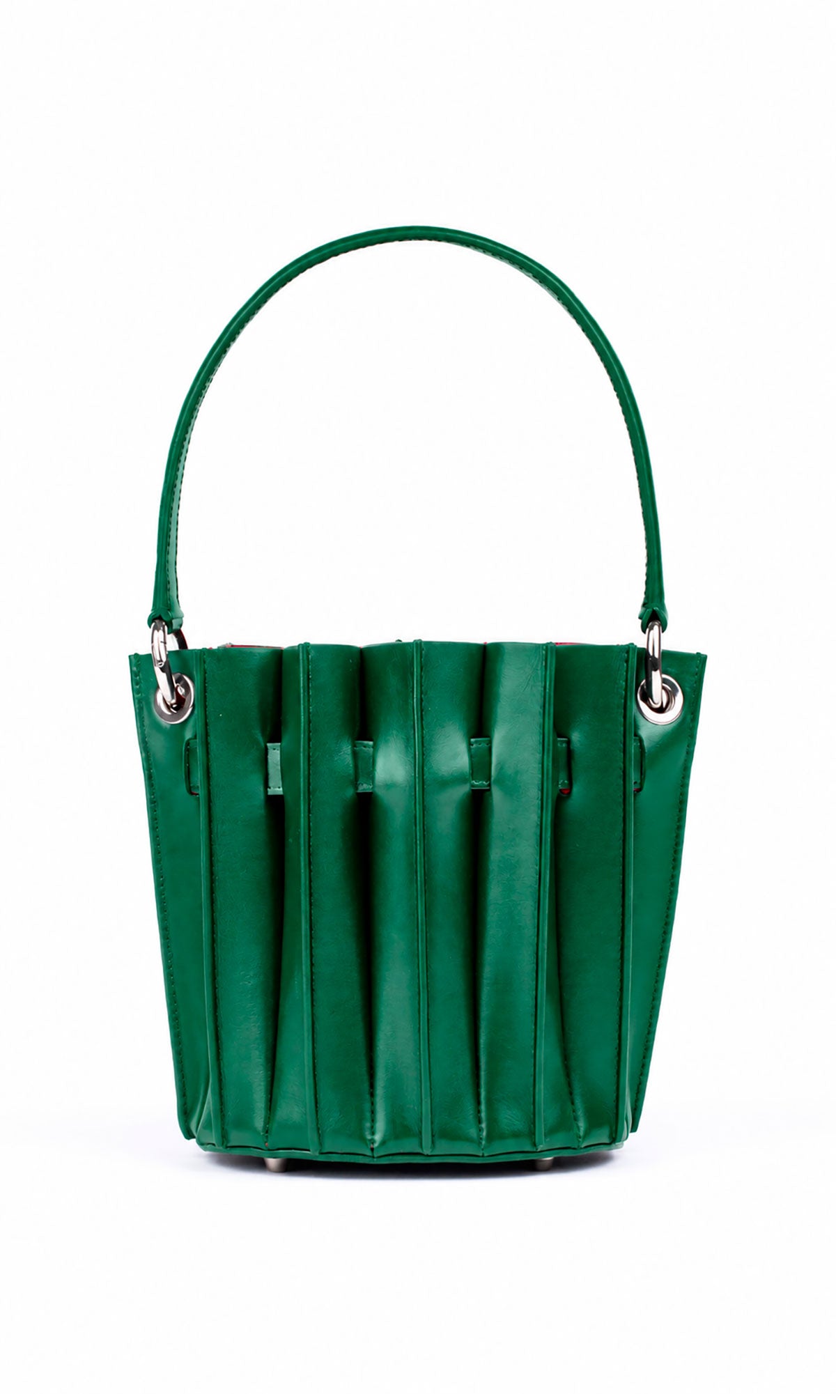 Plissé Bucket Bag – Esmeralda