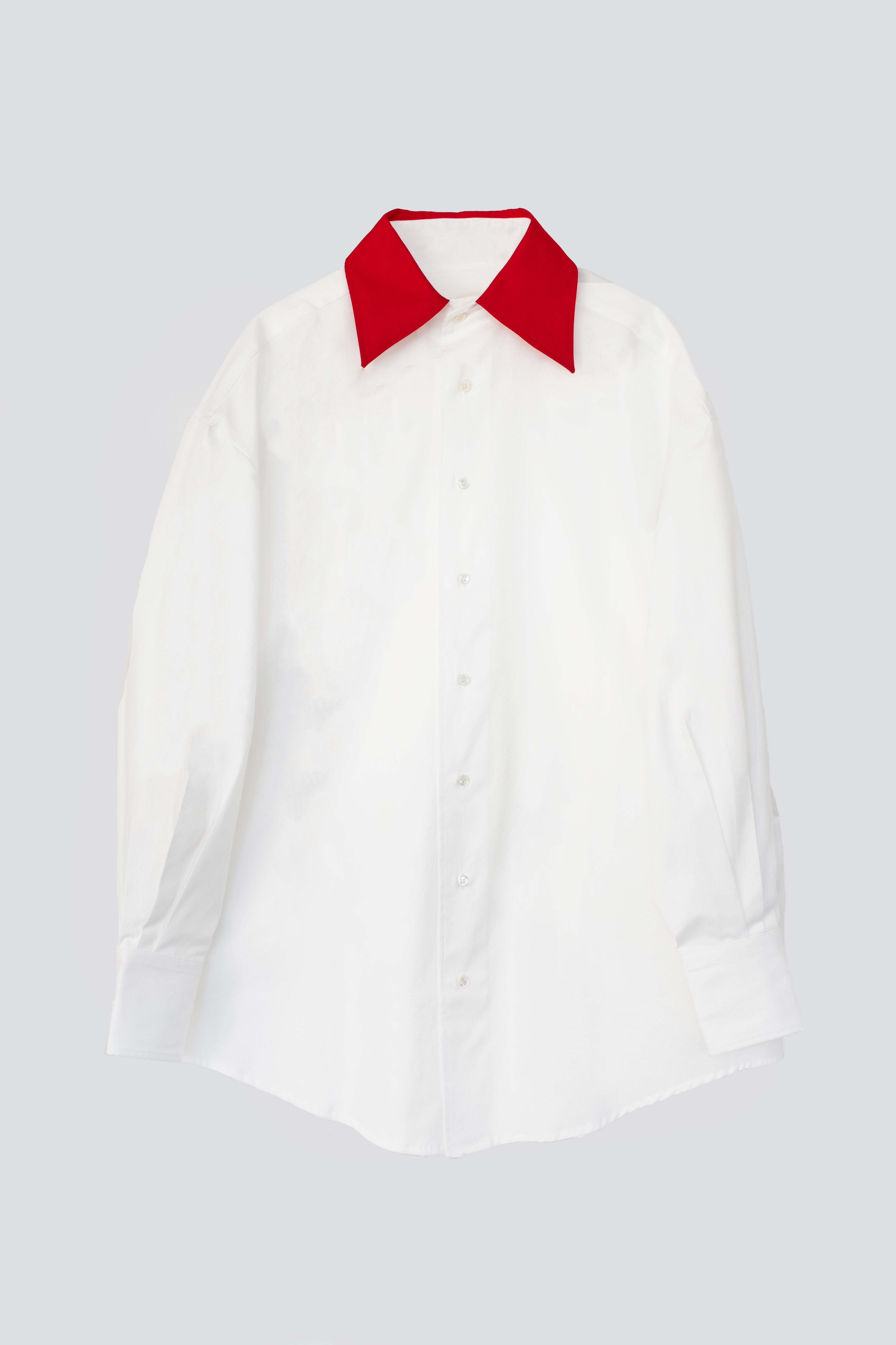 Red Collar Shirt