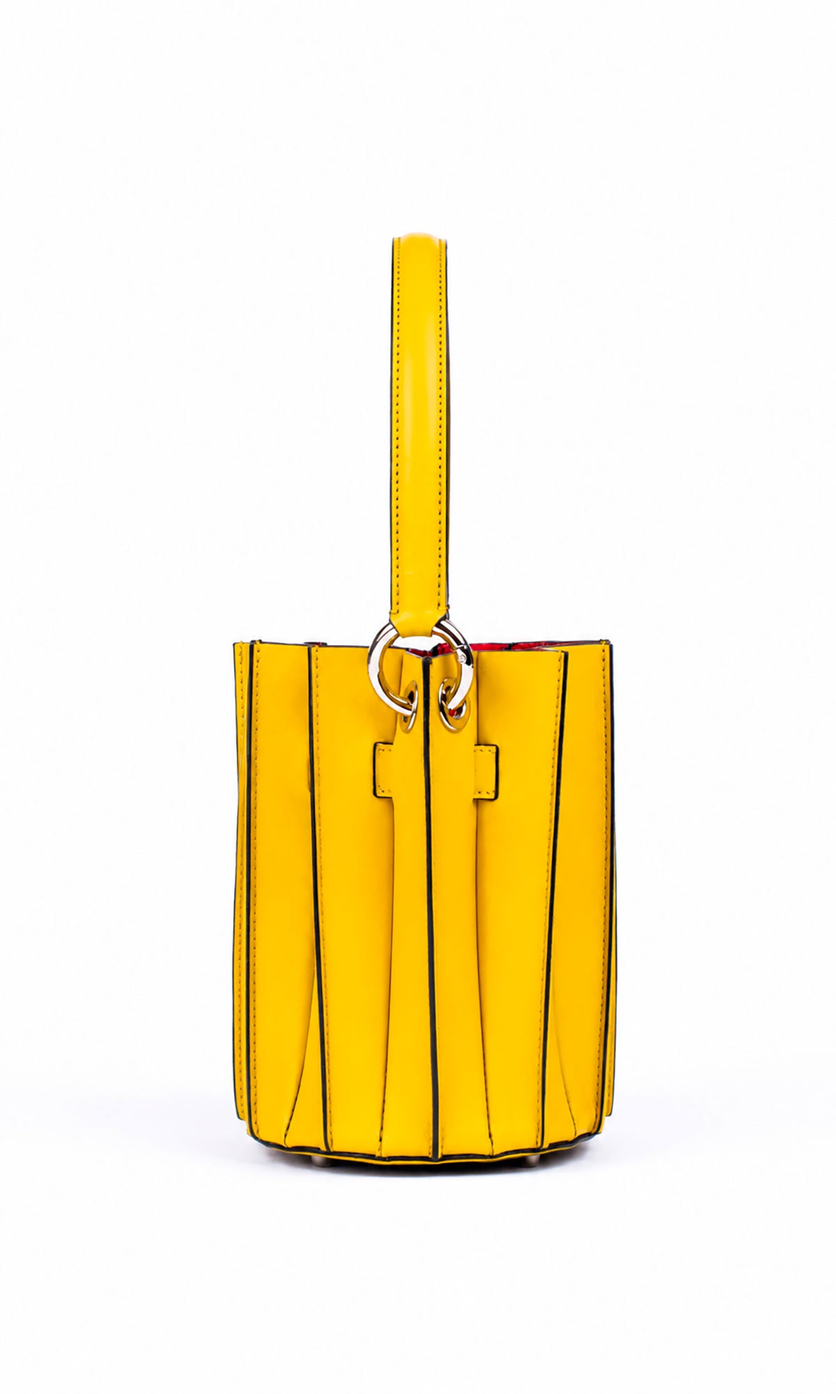Plissé Bucket Bag – Limone