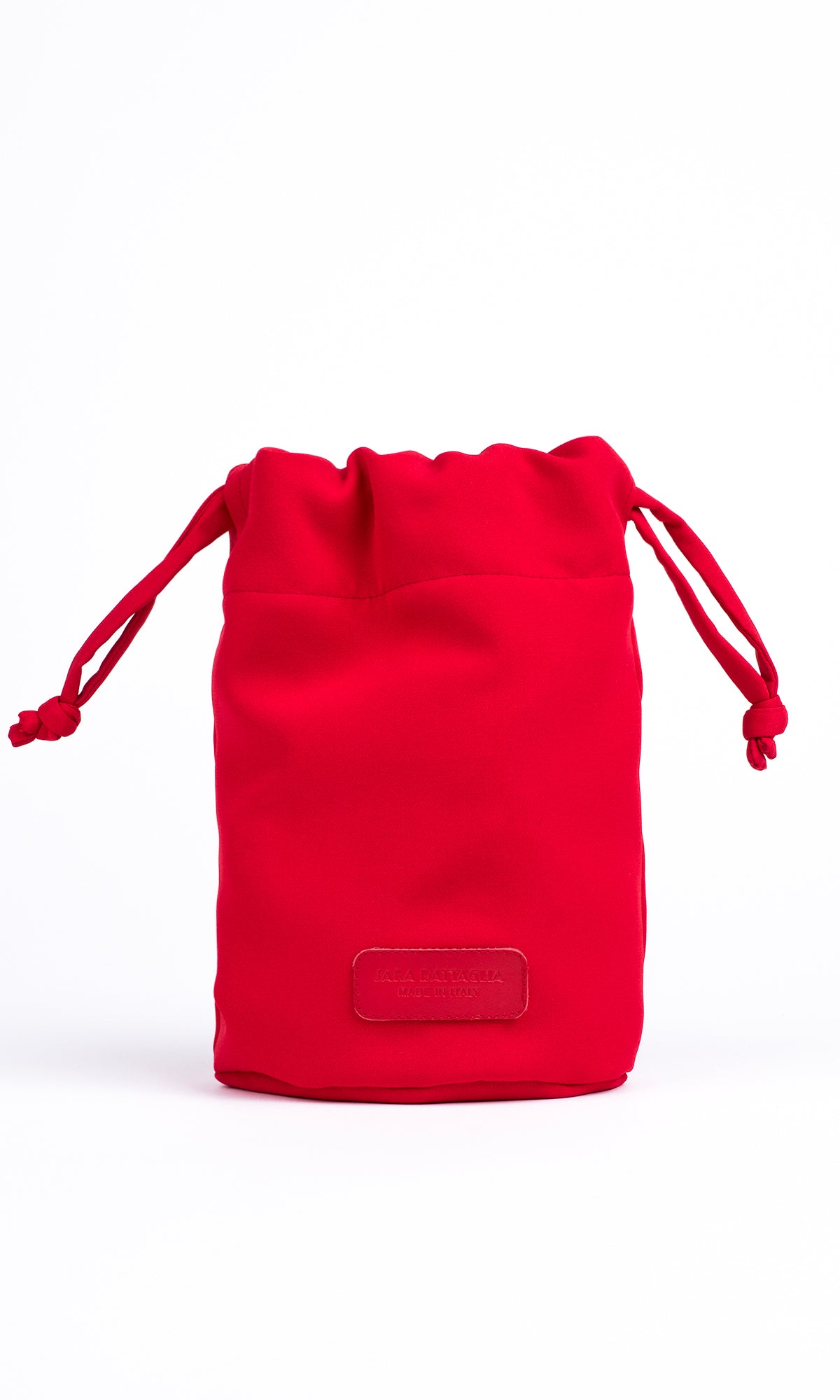 Plissé Bucket Bag – Red Mediterraneo
